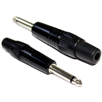 OEM 6.3mm Notrix Metal Mono Jack Siyah OEM 6.3mm Notrix Metal Mono Jack Siyah